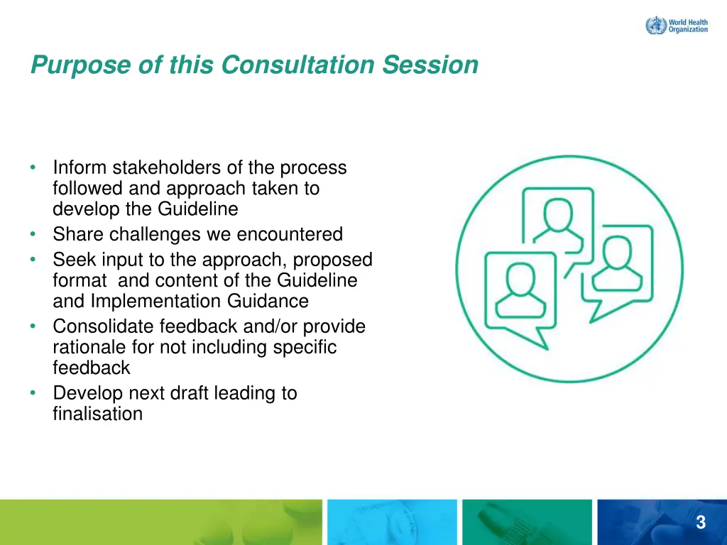 purpose of this consultation session