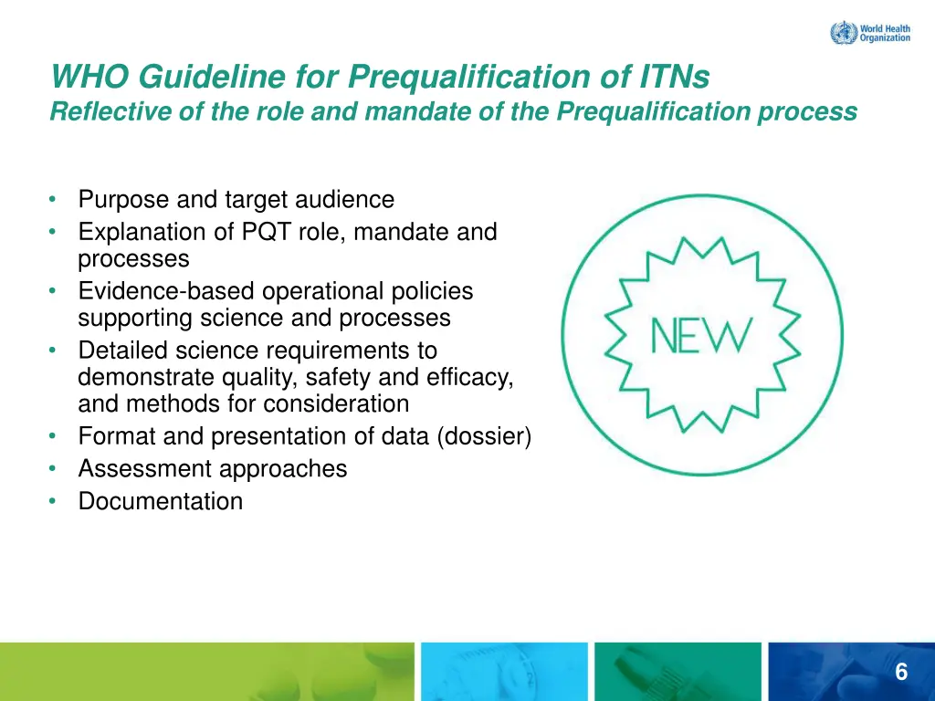 who guideline for prequalification of itns