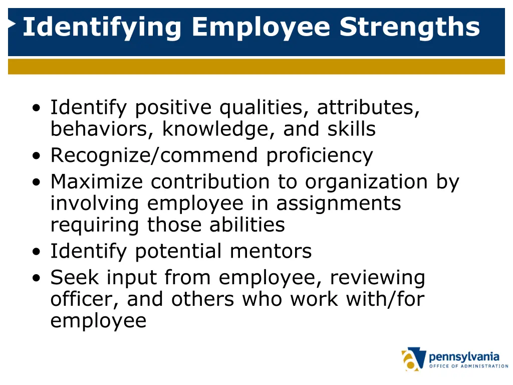 identifying employee strengths