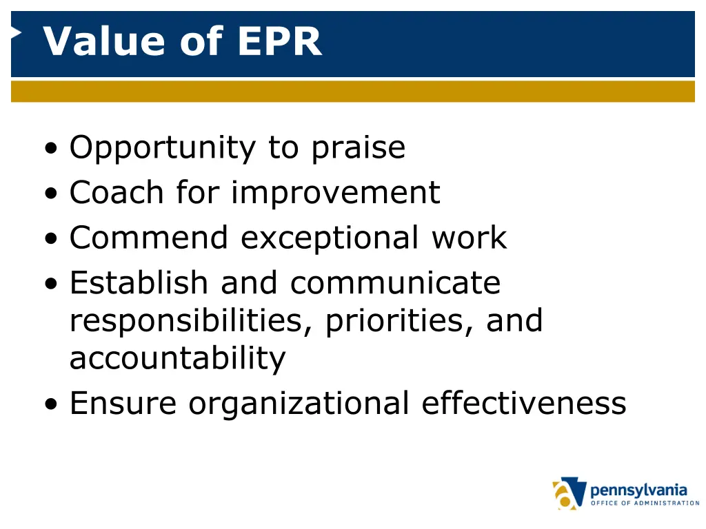 value of epr