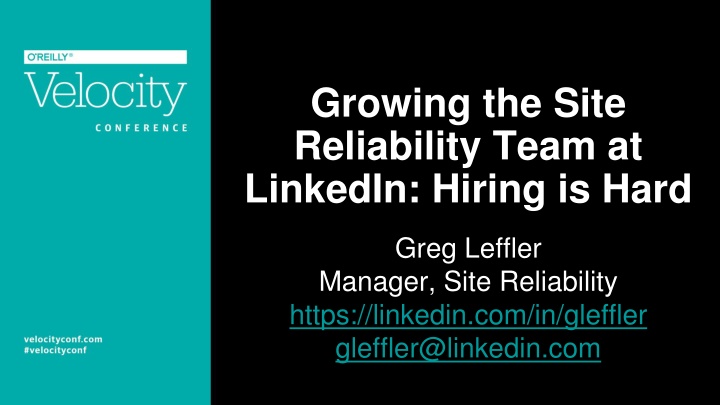 growing the site reliability team at linkedin