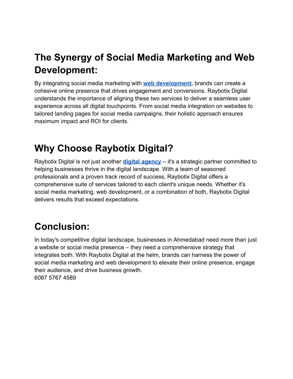 the synergy of social media marketing