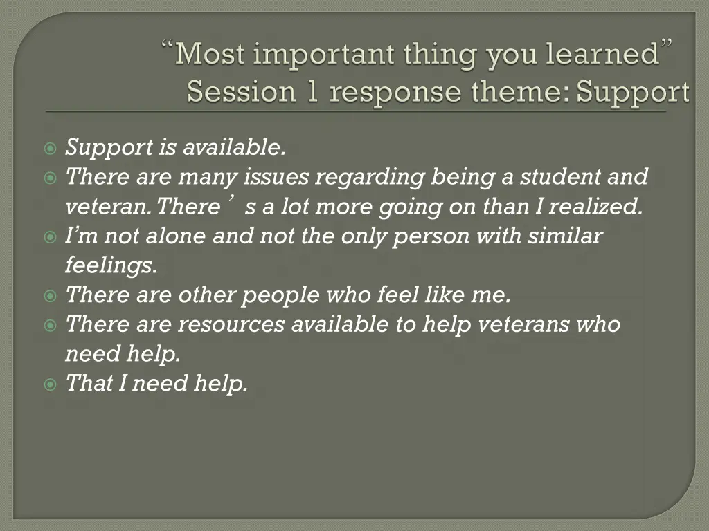 support is available there are many issues