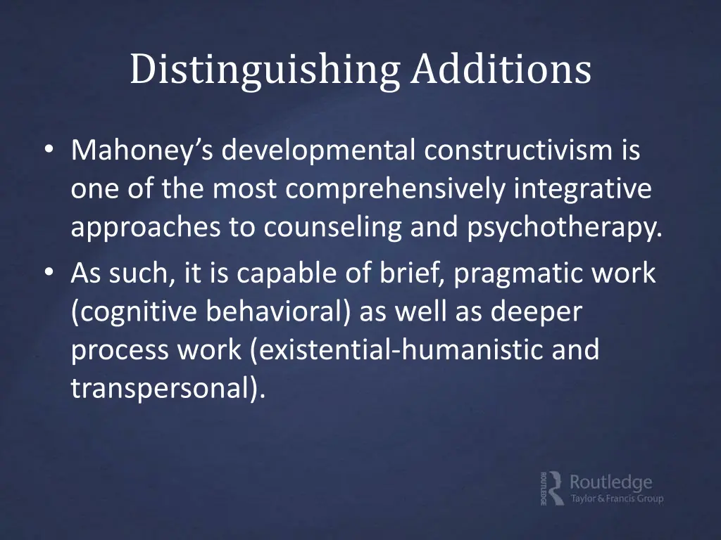 distinguishing additions