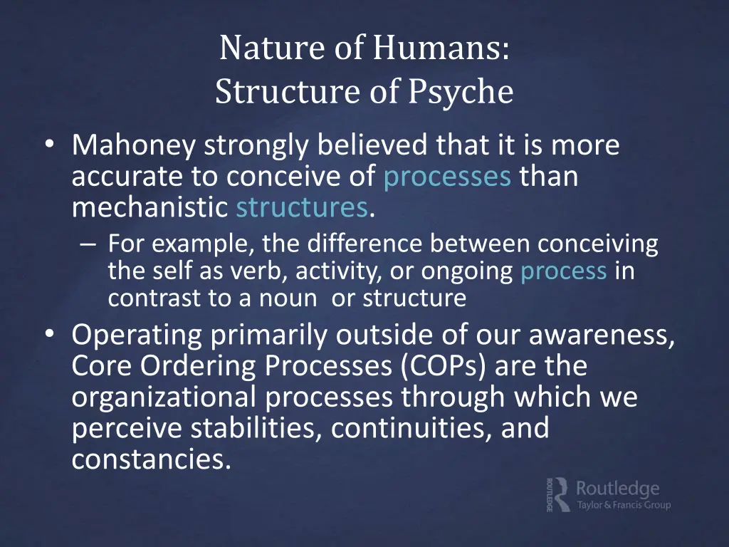 nature of humans structure of psyche 1