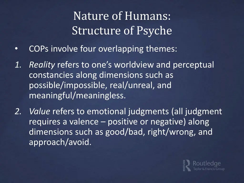 nature of humans structure of psyche 2