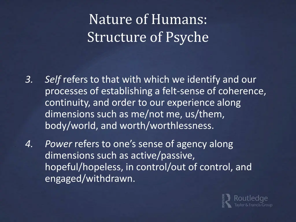 nature of humans structure of psyche 3