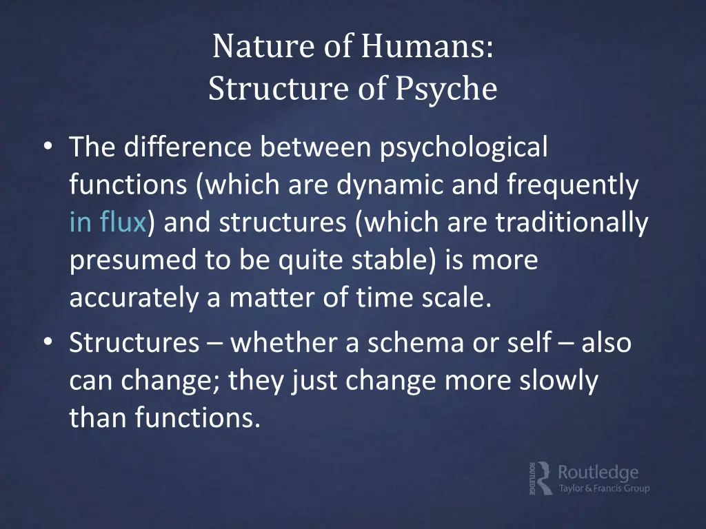 nature of humans structure of psyche