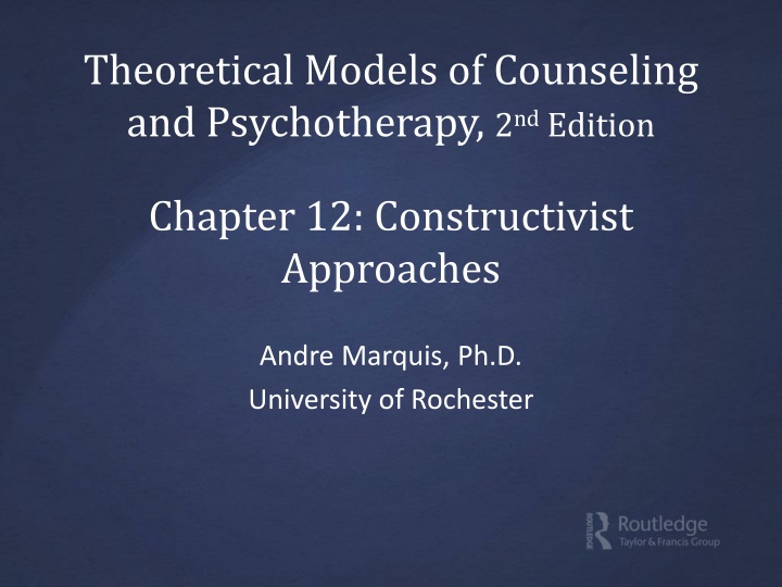 theoretical models of counseling