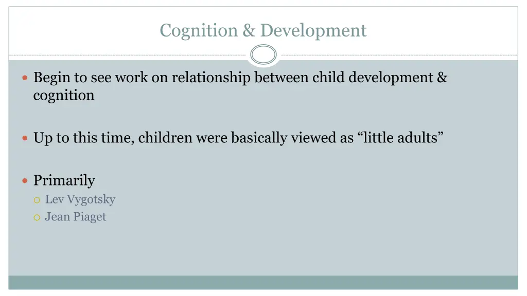 cognition development