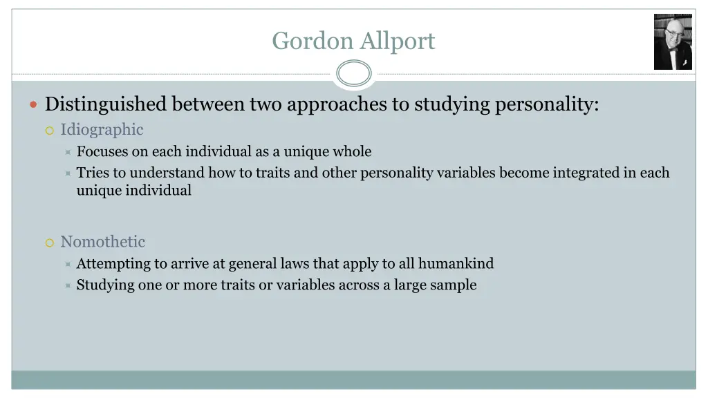 gordon allport 1