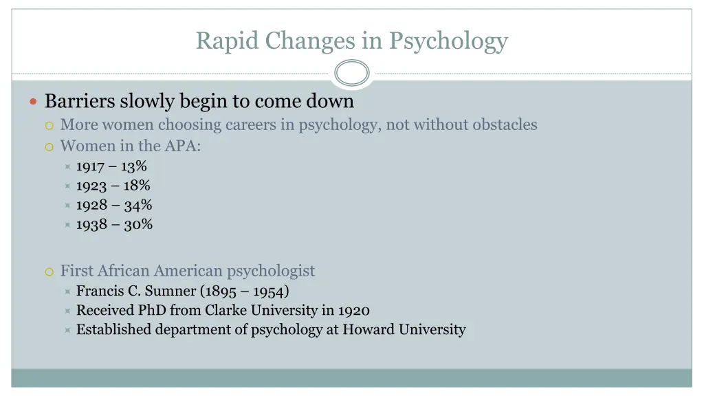 rapid changes in psychology 1