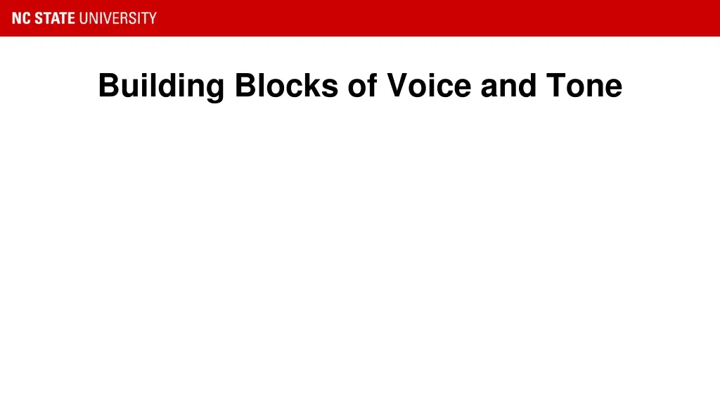 building blocks of voice and tone