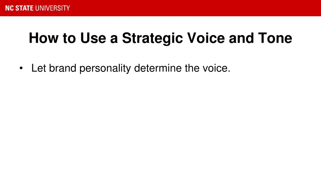 how to use a strategic voice and tone 1