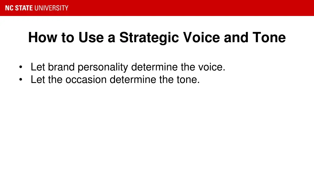 how to use a strategic voice and tone 2