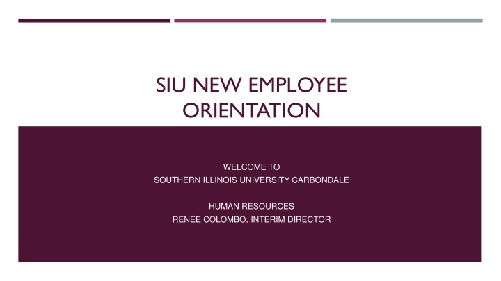 siu new employee orientation