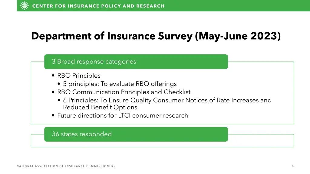 department of insurance survey may june 2023