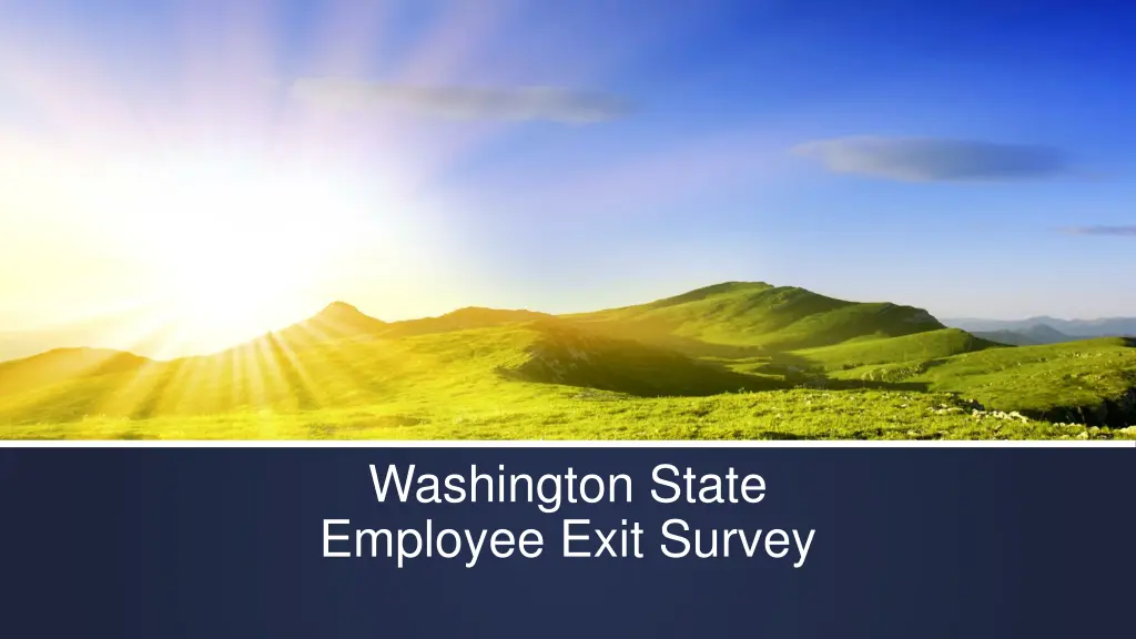 washington state employee exit survey