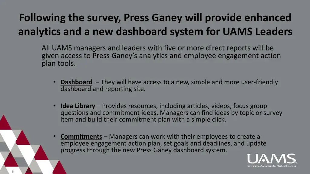 following the survey press ganey will provide