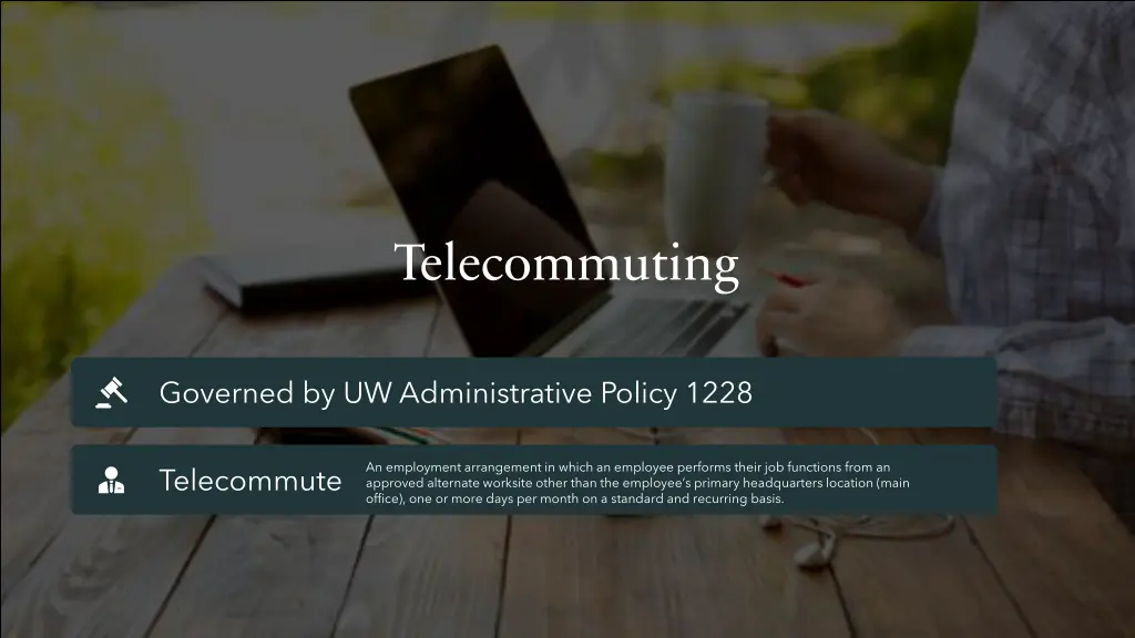 telecommuting