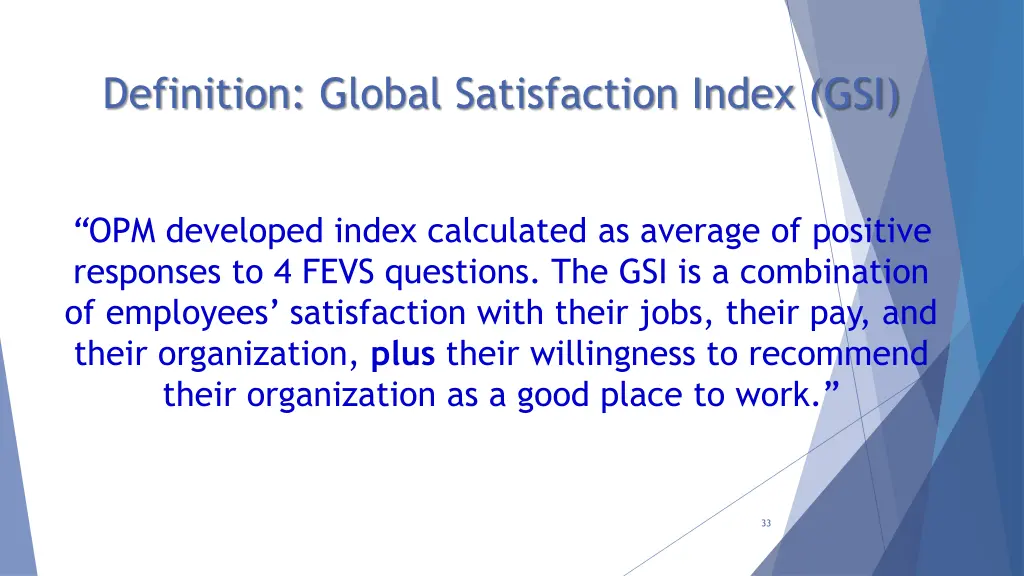 definition global satisfaction index gsi