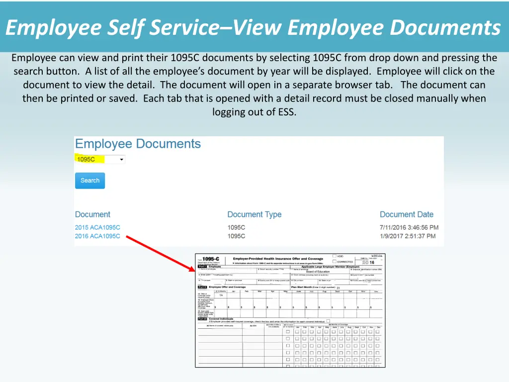 employee self service view employee documents 4