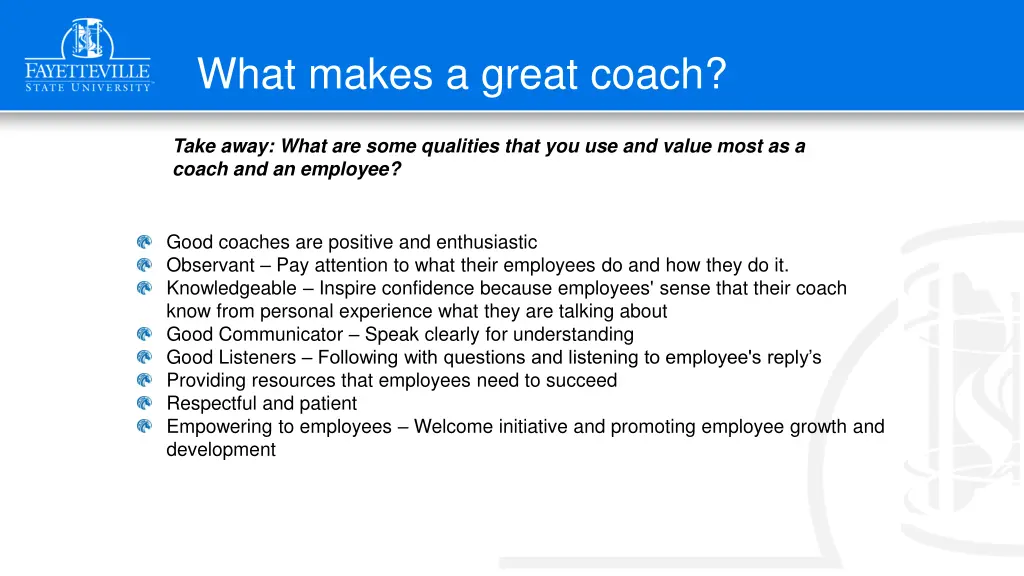 what makes a great coach