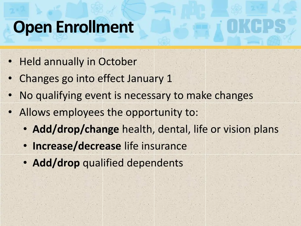 open enrollment