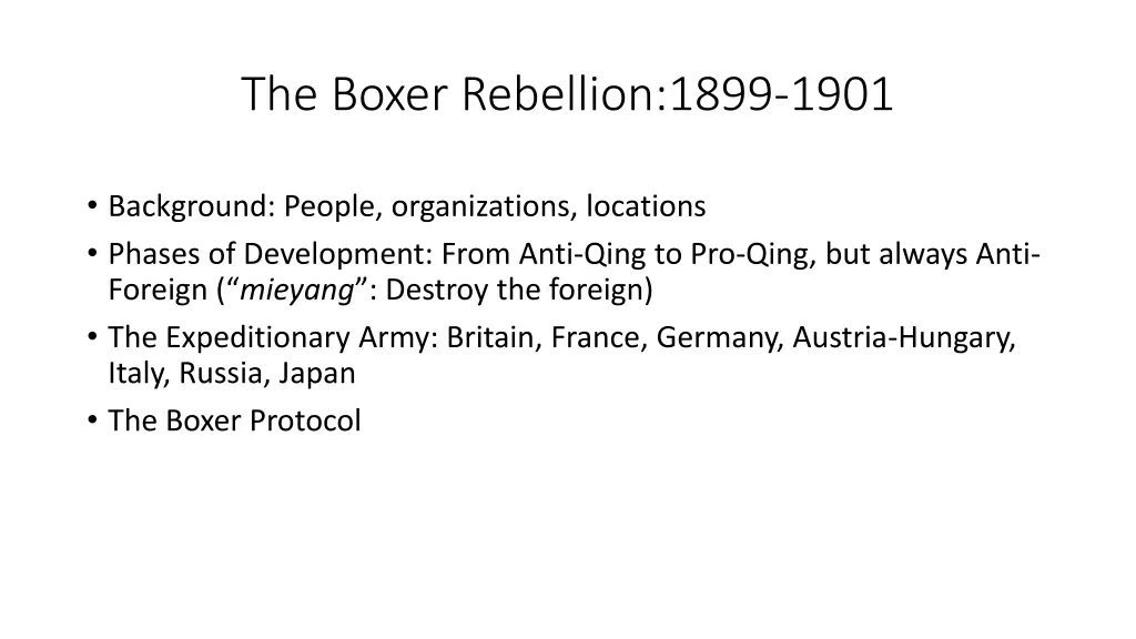 the boxer rebellion 1899 1901