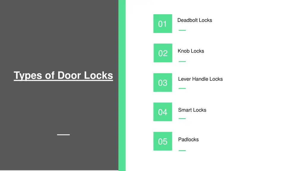 deadbolt locks