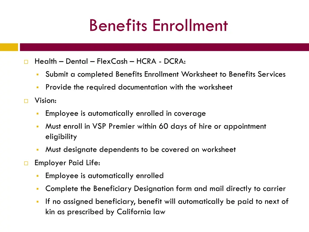 benefits enrollment