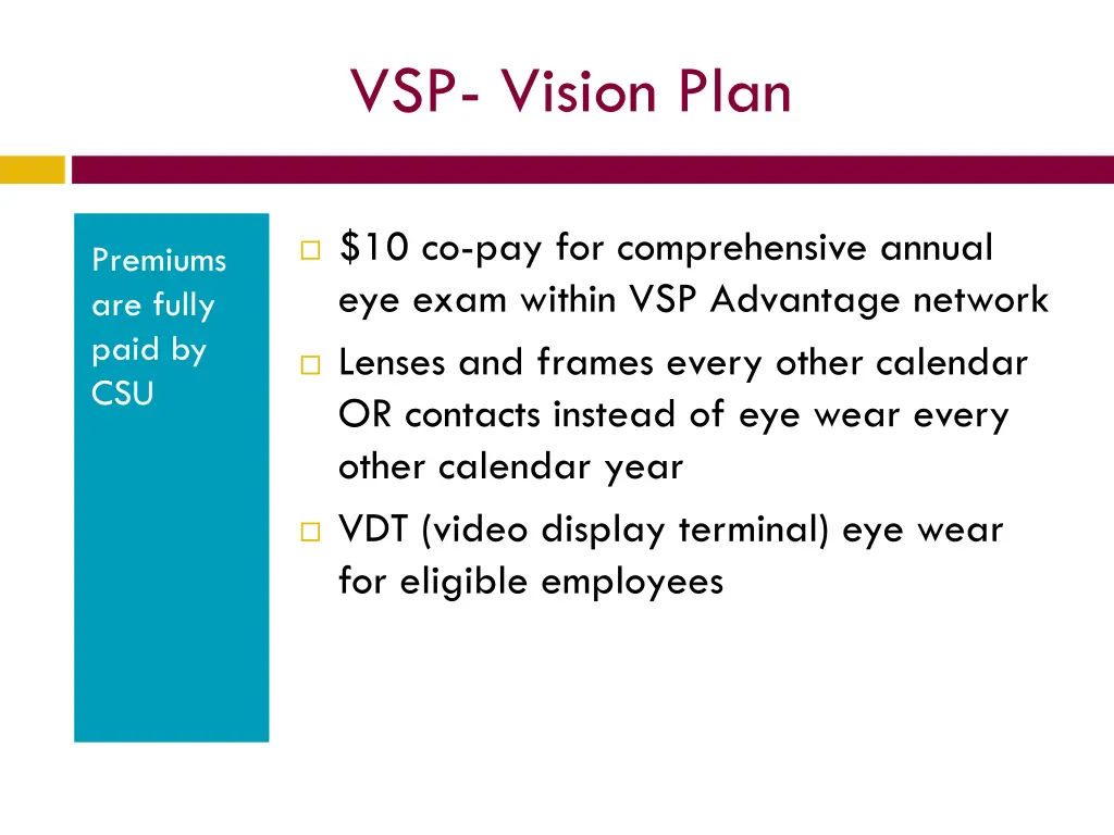 vsp vision plan