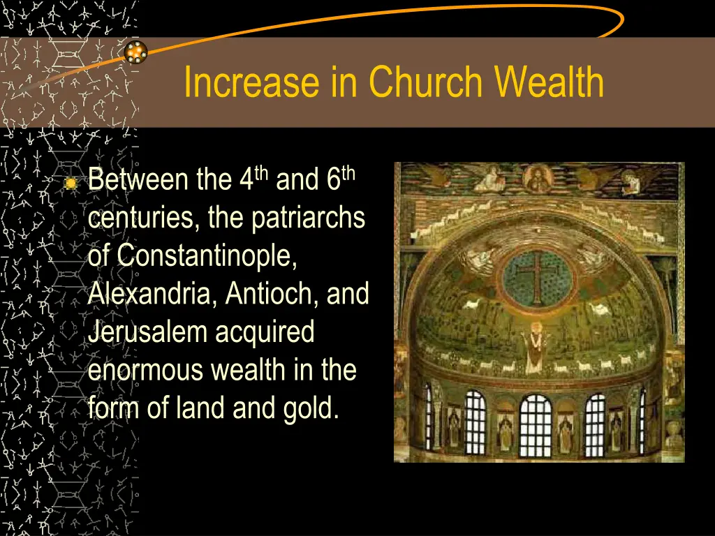 increase in church wealth