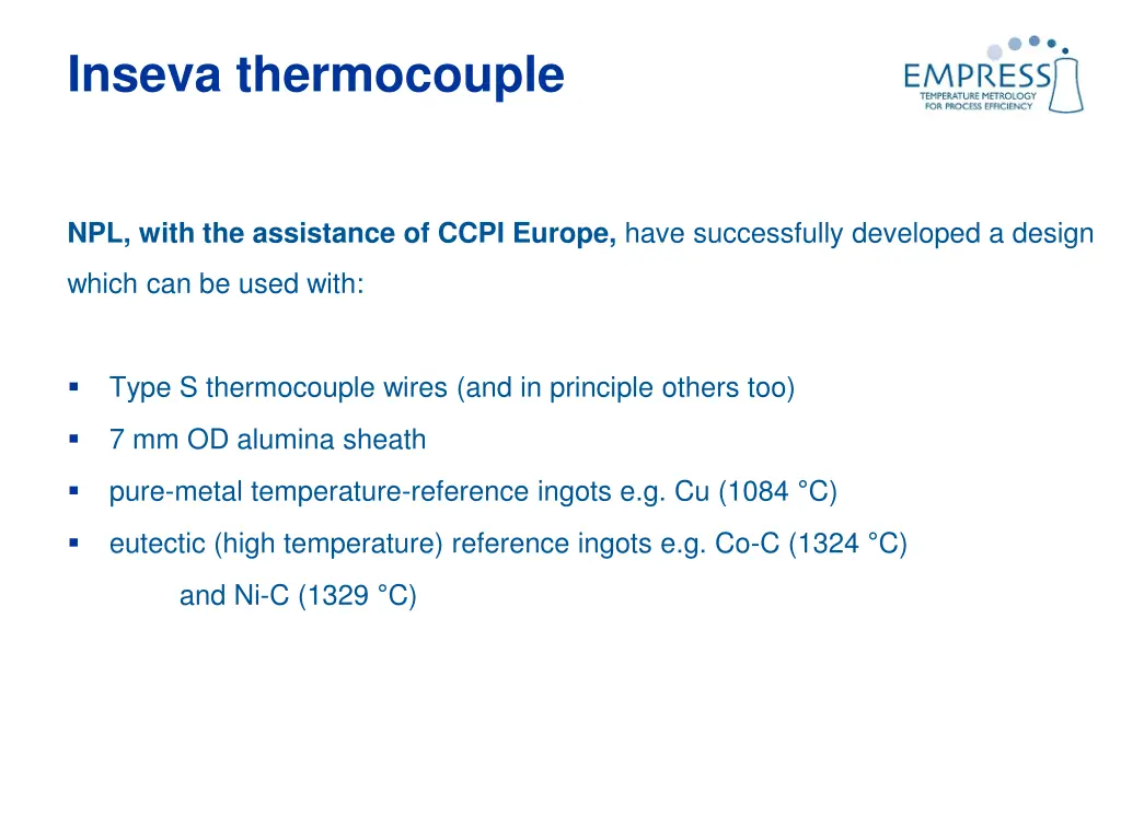 inseva thermocouple