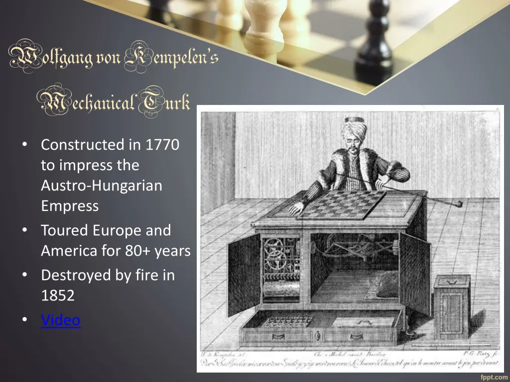 wolfgang von kempelen s mechanical turk