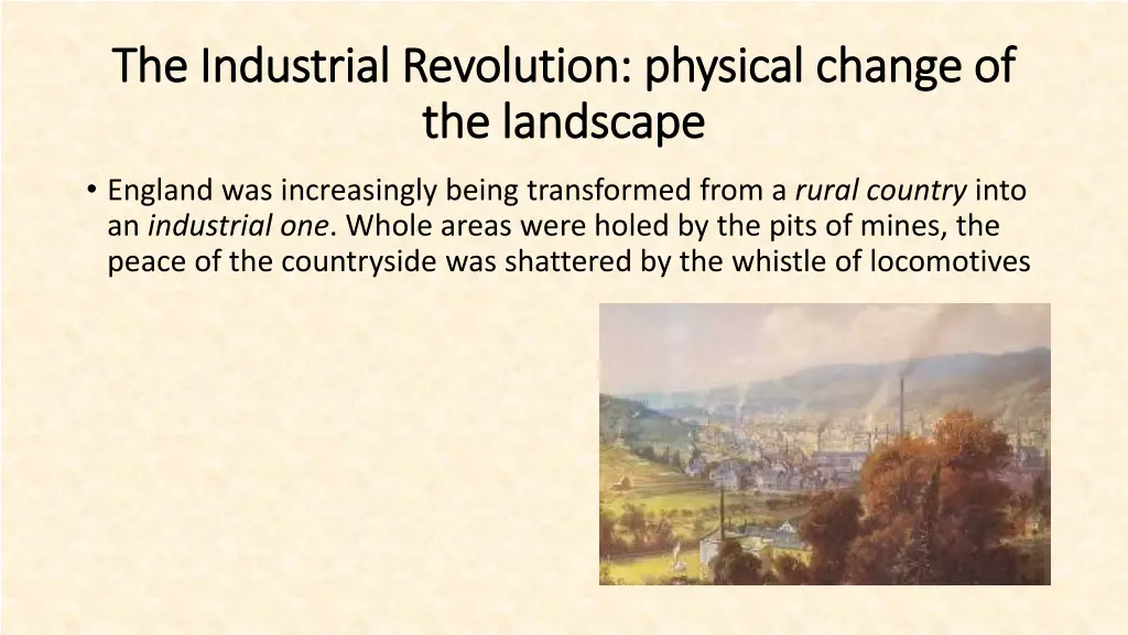 the industrial the industrial revolution