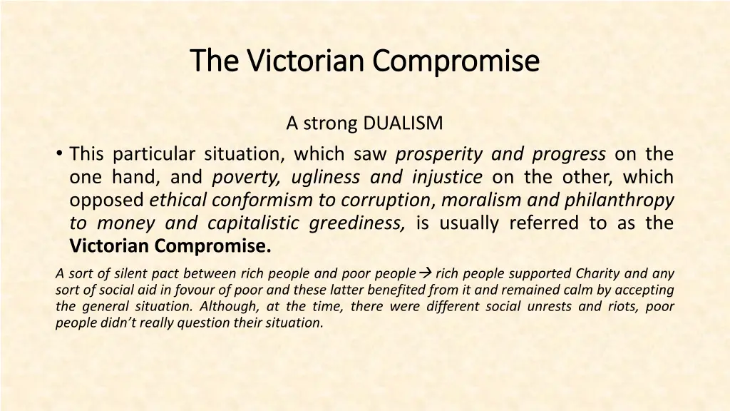 the victorian compromise the victorian compromise