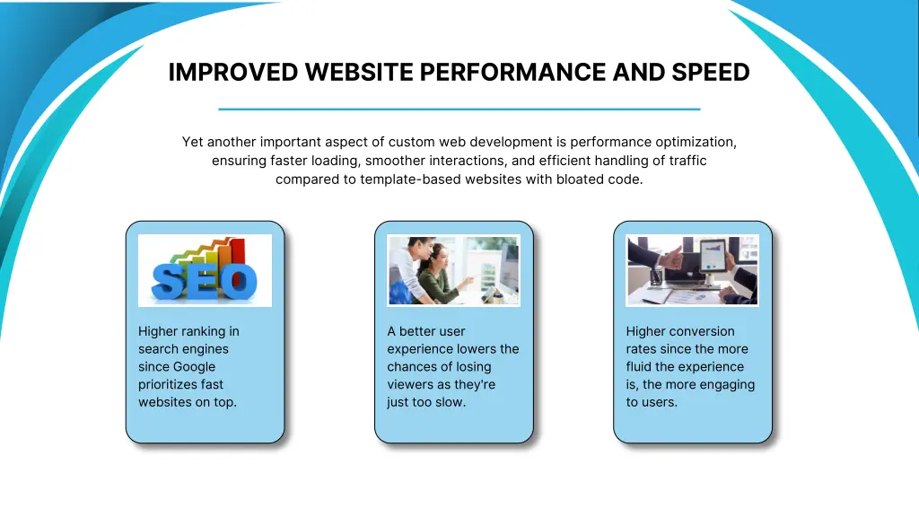 improved website performance and speed