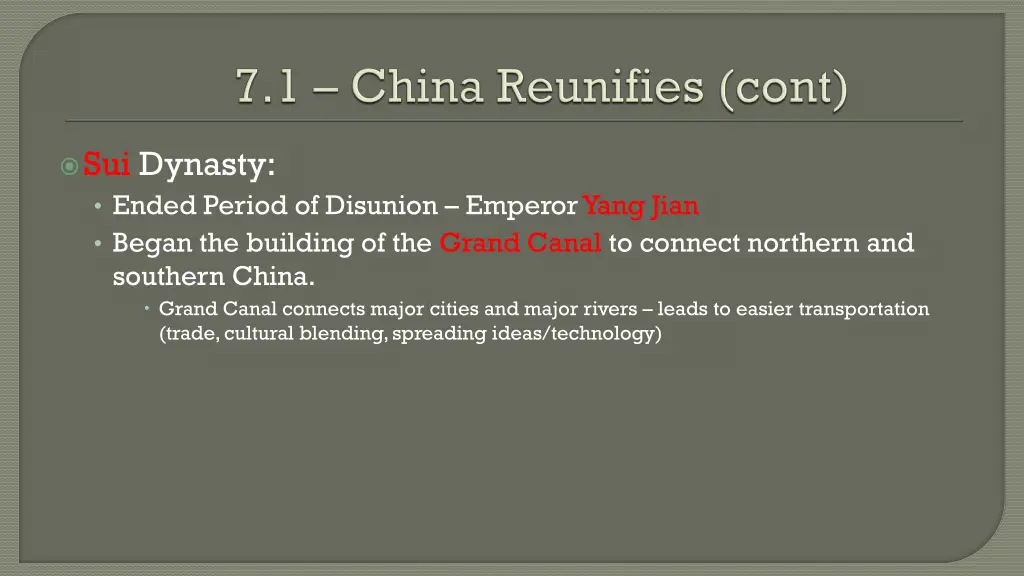 sui dynasty ended period of disunion emperor yang