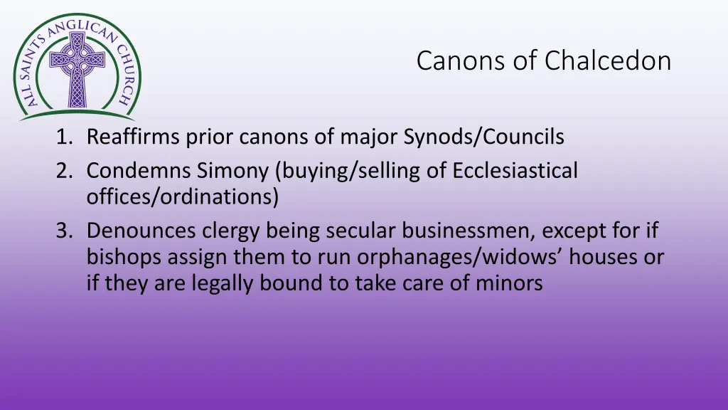 canons of chalcedon 1