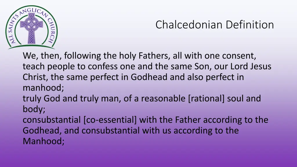 chalcedonian definition 1