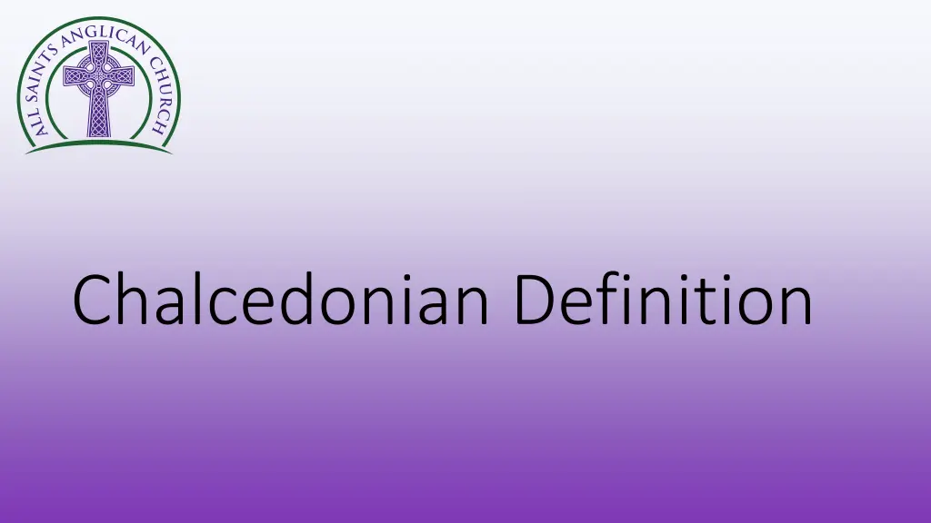 chalcedonian definition