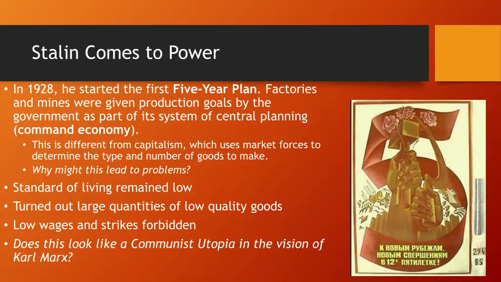 stalin comes to power 1