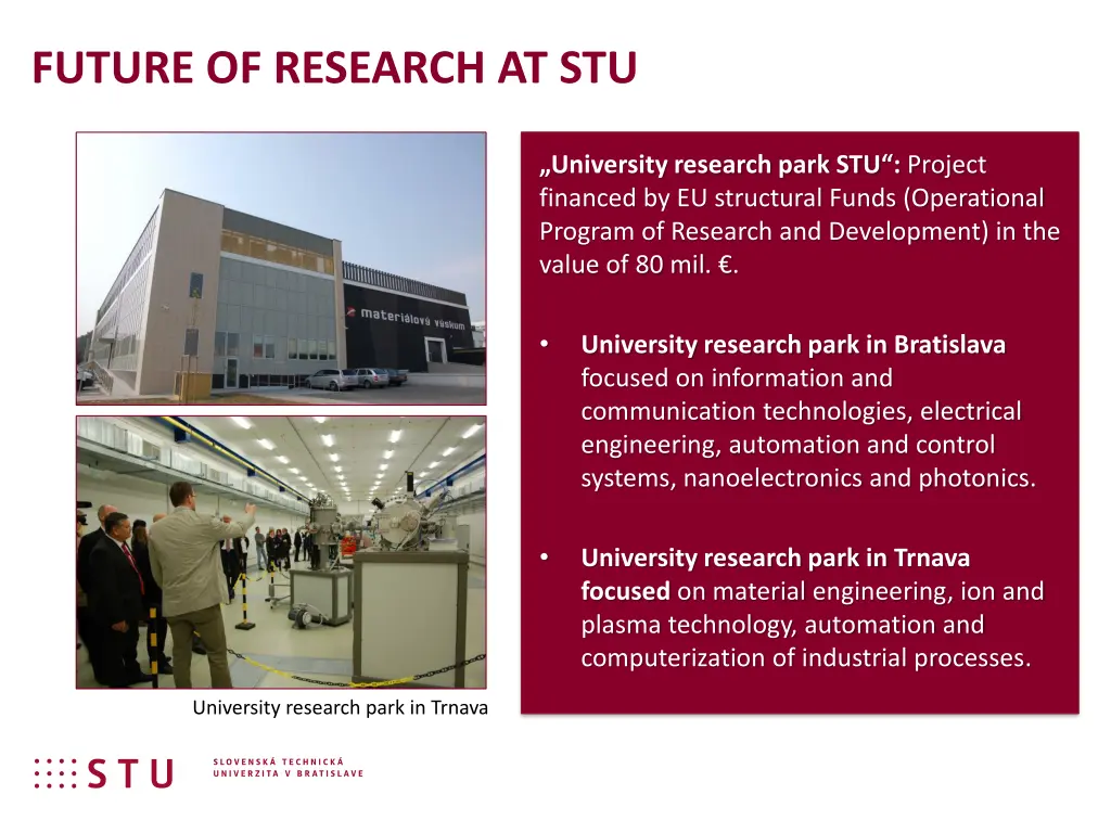 future of research at stu