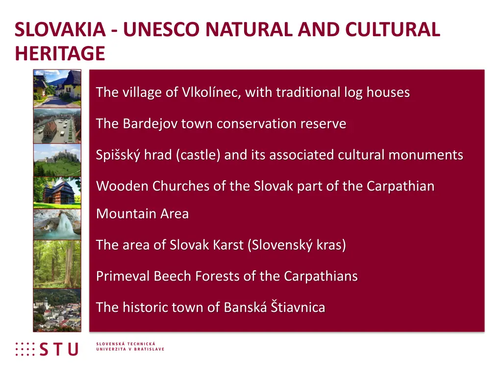 slovakia unesco natural and cultural heritage