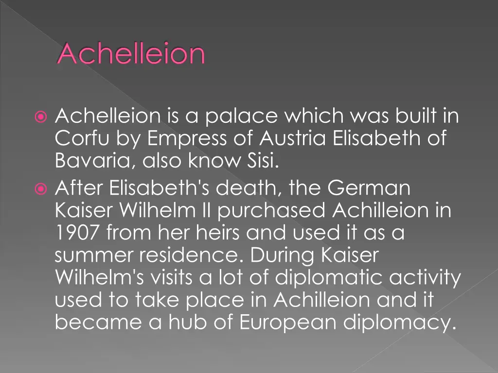 achelleion