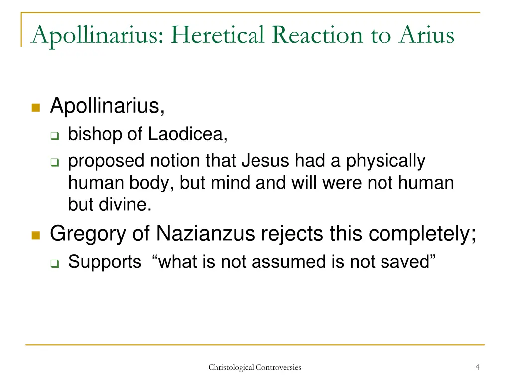 apollinarius heretical reaction to arius