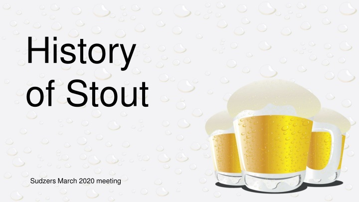 history of stout