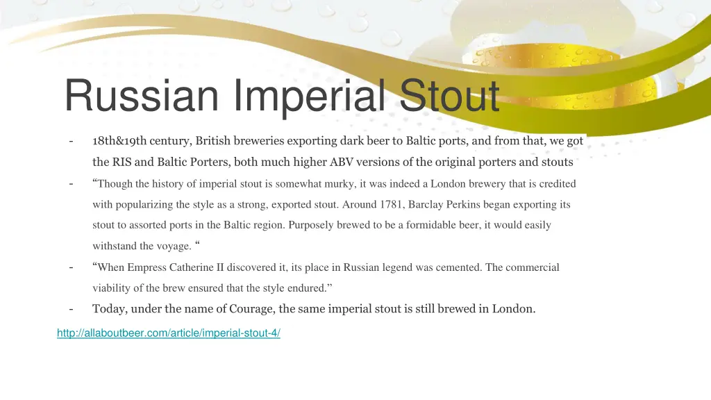 russian imperial stout