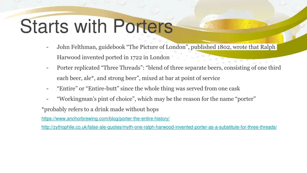 starts with porters